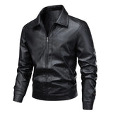 Veste en Cuir Élégante et Coupe-Vent