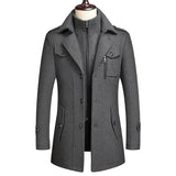 Manteau en Laine à Col Double