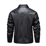 Veste en Cuir Élégante et Coupe-Vent