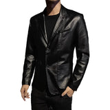 Veste en Cuir Casual pour les Affaires