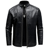 Veste en Cuir de Moto pour Homme Élégante