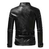 Veste en Cuir Masculine Élégante