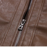 Veste de Moto en Cuir Vintage
