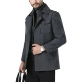 Manteau en Laine Élégant