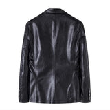 Veste en Cuir Casual pour les Affaires