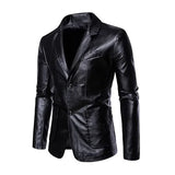Veste en Cuir Casual pour les Affaires