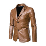 Veste en Cuir Casual pour les Affaires