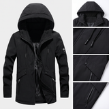 Maurice | Veste outdoor noire à capuche