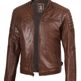 Viktor Brun Cafe Racer Veste en Cuir
