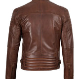 Viktor Brun Cafe Racer Veste en Cuir