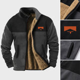 Pascal | Veste polaire noire et grise