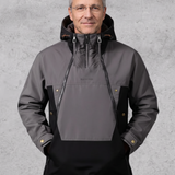 Damien | Anorak d'hiver gris à capuche