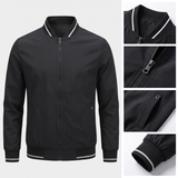Robert | Blouson bombers noir à liserés