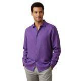Chemise homme Kensington en lin léger à coupe décontractée