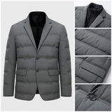 Joël | Veste blazer matelassée grise