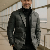 Joël | Veste blazer matelassée grise