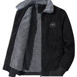 Veste en Velours Côtelé avec Doublure en Fleece