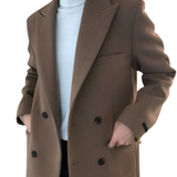 Manteau Élégant à Double Boutonnage