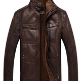 Veste Masculine en Cuir de Haute Qualité