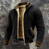 Lucas | Veste bomber gaufrée chaude à capuche