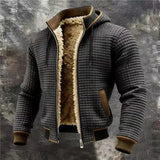 Lucas | Veste bomber gaufrée chaude à capuche