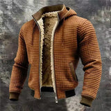 Lucas | Veste bomber gaufrée chaude à capuche