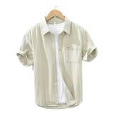 Chemise en coton à manches courtes