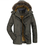 Veste en Coton avec Capuche pour l'Hiver