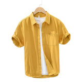 Chemise en coton à manches courtes