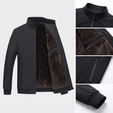 Bertrand | Veste noire doublée col montant
