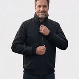 Bertrand | Veste noire doublée col montant