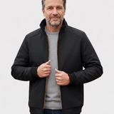 Bertrand | Veste noire doublée col montant