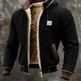 Henrik | Veste à capuche en maille gaufrée doublée