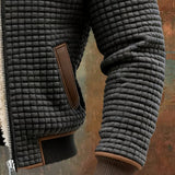 Henrik | Veste à capuche en maille gaufrée doublée