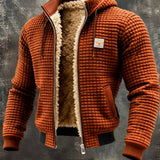 Henrik | Veste à capuche en maille gaufrée doublée